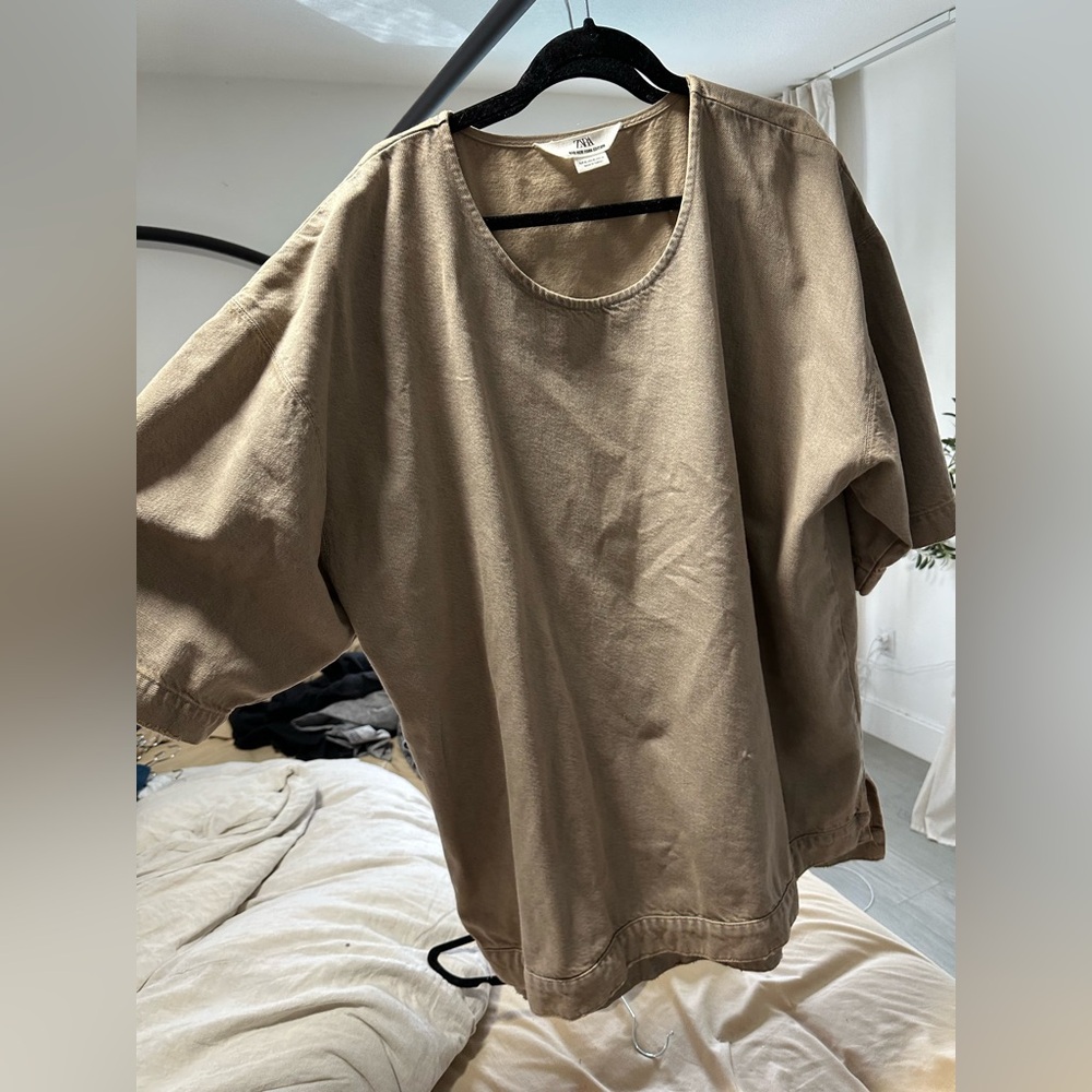 Zara Men’s oversized denim shirt